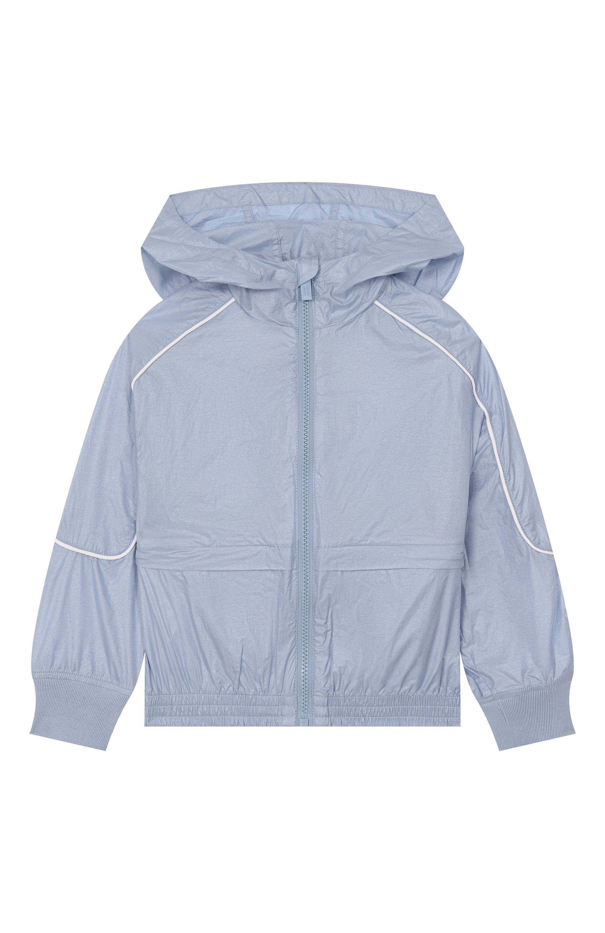 Ветровка EMPORIO ARMANI тёмно-голубого цвета по цене 31750 руб., арт. EB000917/AF21230, фото 1 Ветровка EMPORIO ARMANI, арт. EB000917/AF21230, фото 1