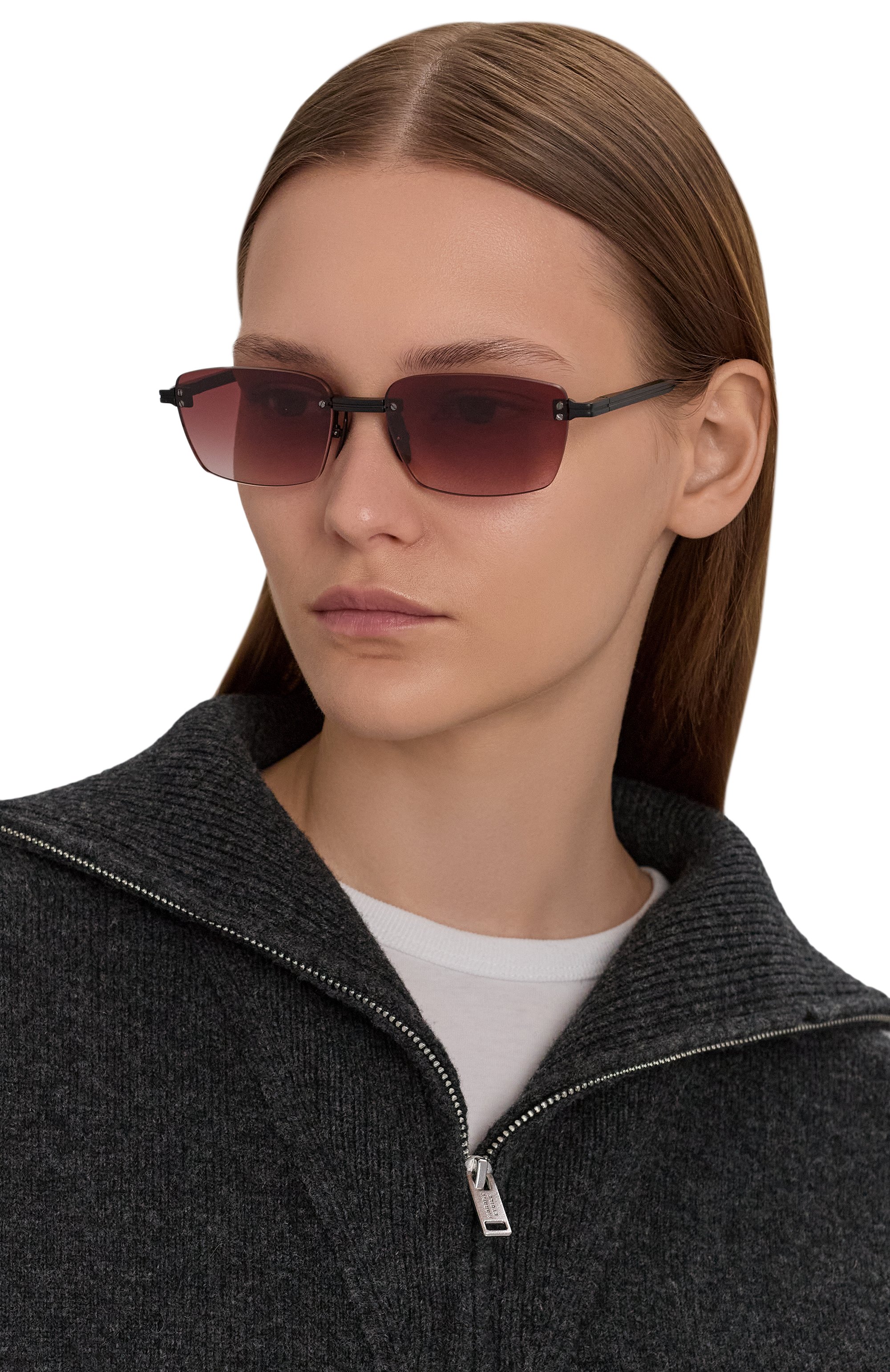 Солнцезащитные очки CHIMI, арт. RIMLESS CUBIC GRADIENT RED, фото 2