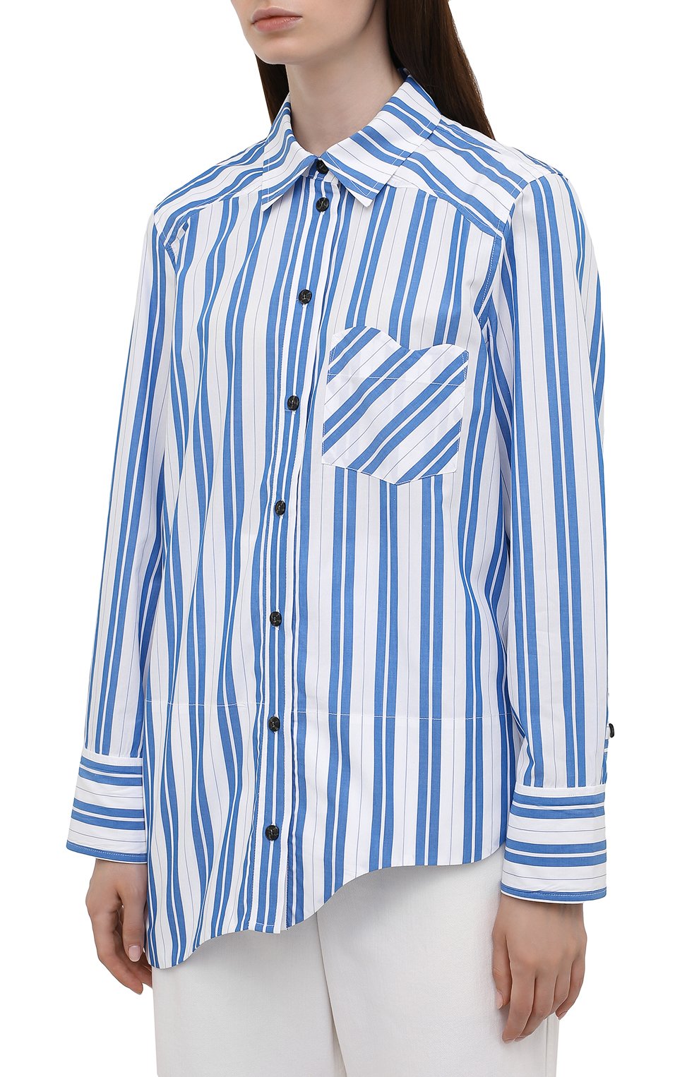 Хлопковая рубашка GANNI, арт. F5978, фото 3