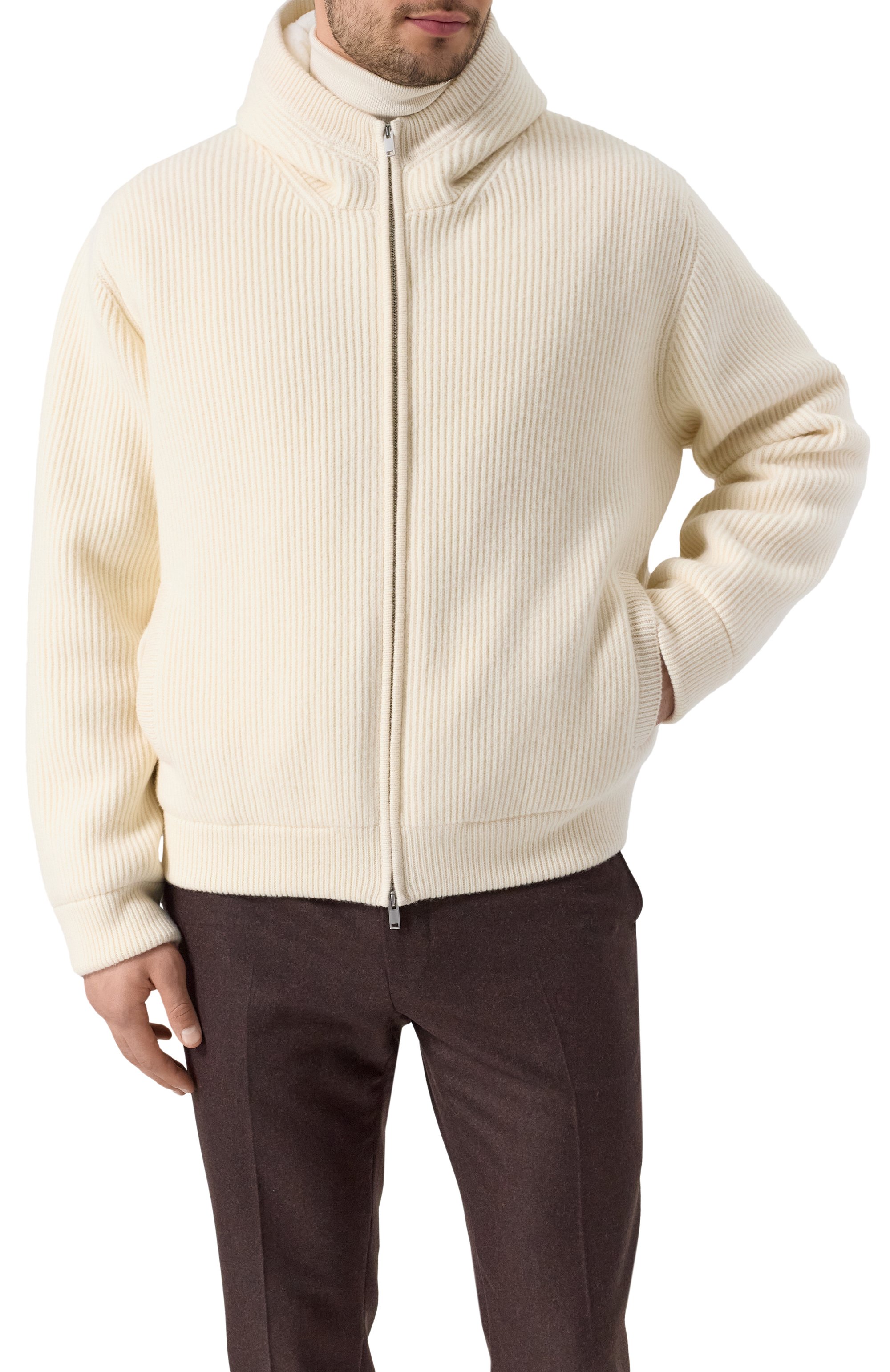 Кашемировый бомбер с подкладкой из норки MVST, арт. FTXTRECK-ES3625-2V BS/TR-ES3625, фото 3