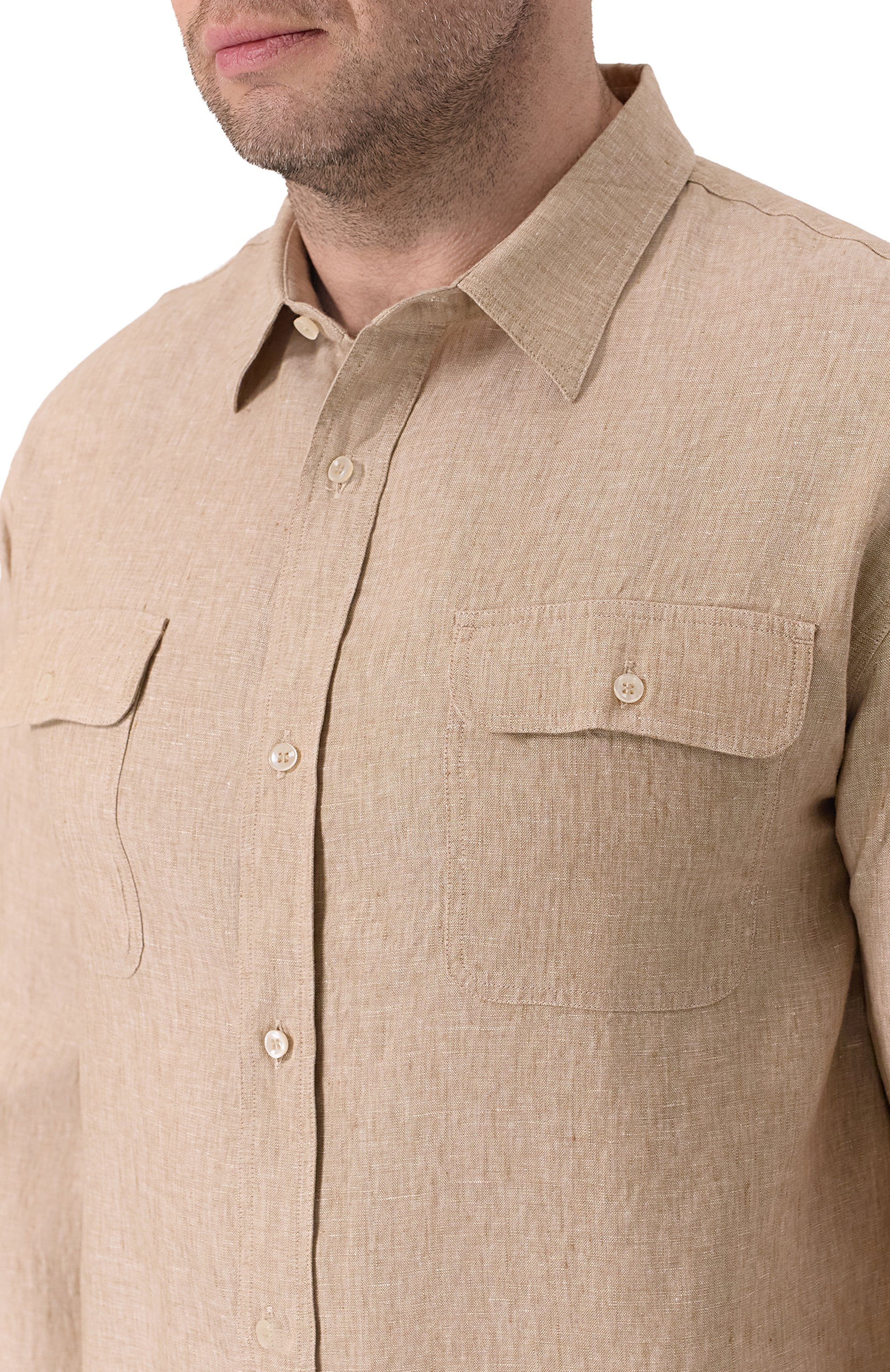 Льняная рубашка PAUL&SHARK, арт. 25413252_002, фото 5