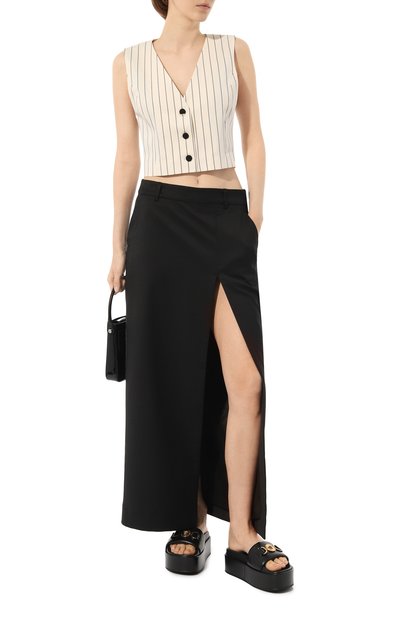 Кожаные шлепанцы VERSACE, арт. 1007854/DVT2P, фото 2