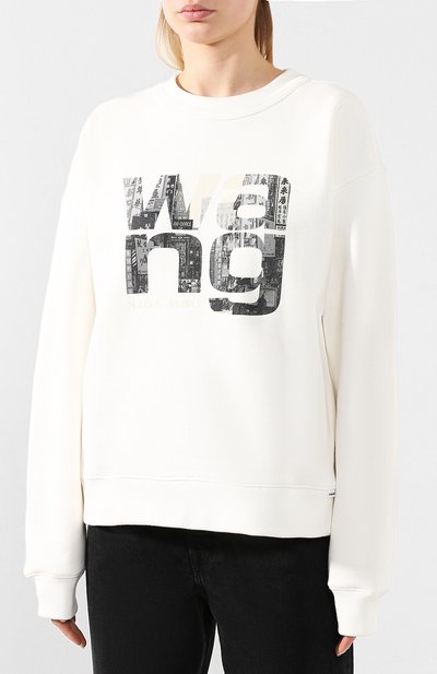 Хлопковый свитшот ALEXANDER WANG, арт. 1CC1201028, фото 3