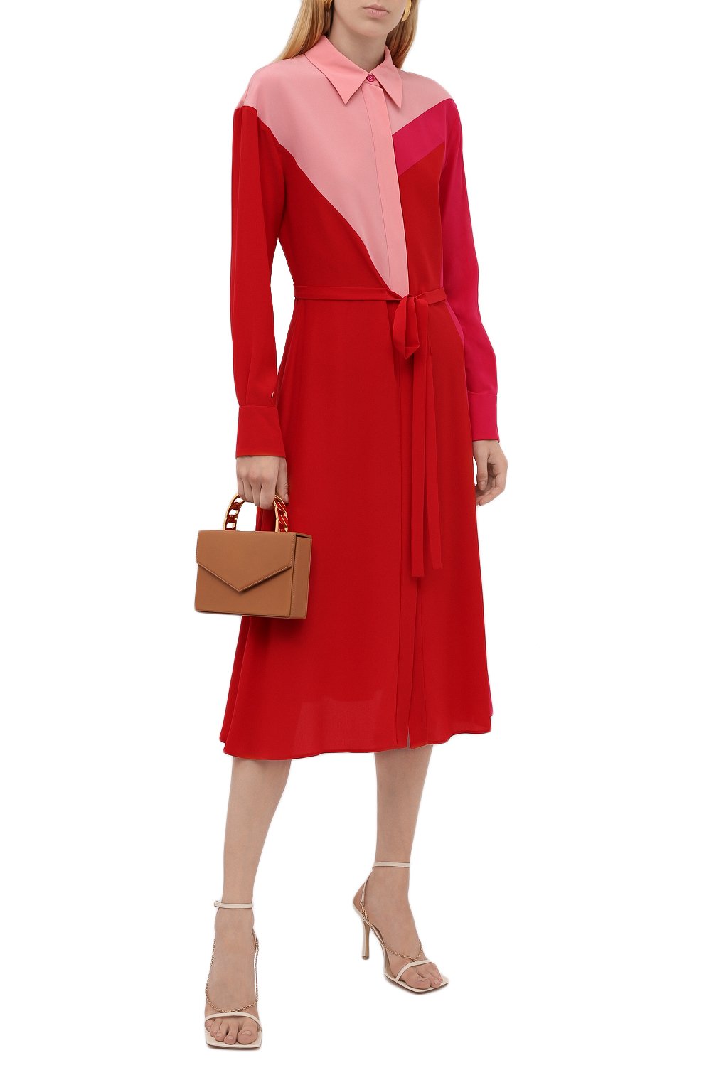 Шелковое платье STELLA MCCARTNEY красного цвета по цене 181000 руб., арт. 603675/SY206, фото 2 Шелковое платье STELLA MCCARTNEY, арт. 603675/SY206, фото 2