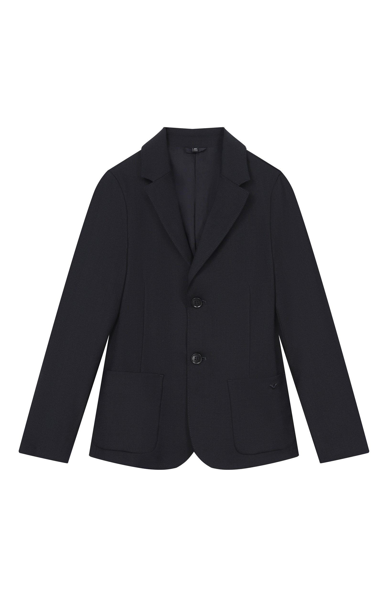 Пиджак EMPORIO ARMANI темно-синего цвета по цене 58400 руб., арт. EB001534/AF26957, фото 1 Пиджак EMPORIO ARMANI, арт. EB001534/AF26957, фото 1