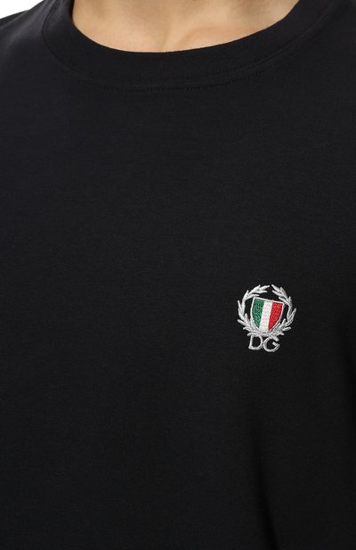 Хлопковая футболка  DOLCE & GABBANA, арт. N8A03J/FUECG, фото 5