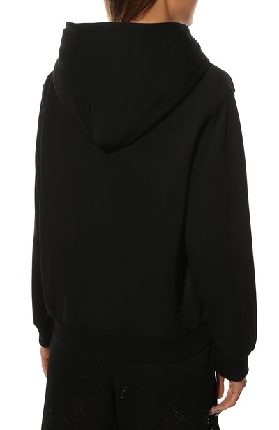 Хлопковое худи MONCLER черного цвета по цене 53350 руб., арт. H1-093-8G000-18-809KR, фото 4 Хлопковое худи MONCLER, арт. H1-093-8G000-18-809KR, фото 4