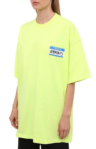 Хлопковая футболка VETEMENTS, арт. UA52TR330Y 1602/W, фото 3