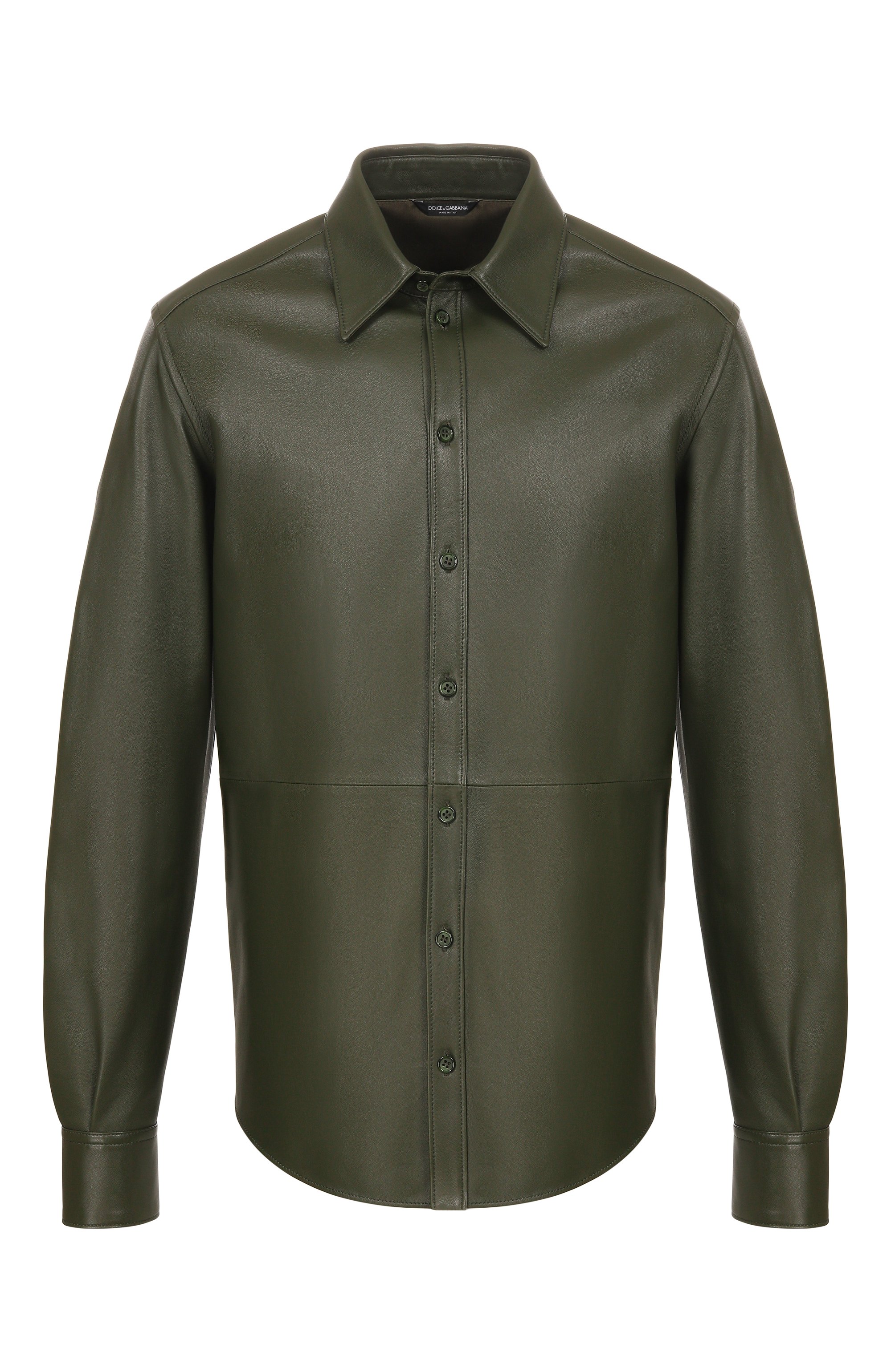 Кожаная рубашка DOLCE & GABBANA, арт. G5NP9L/HULFY, фото 1