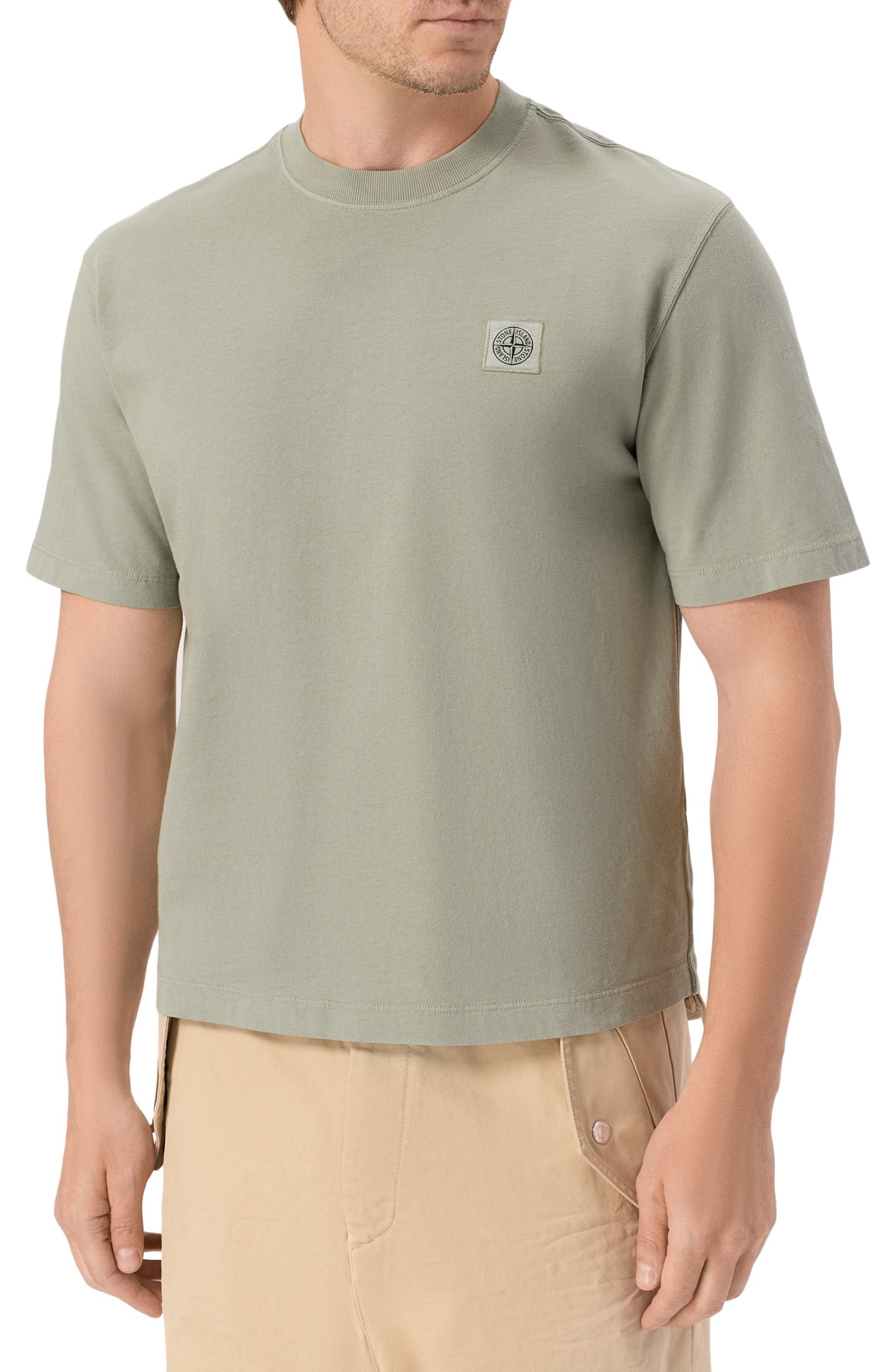 Хлопковая футболка STONE ISLAND, арт. K1S152100034/S0115, фото 3