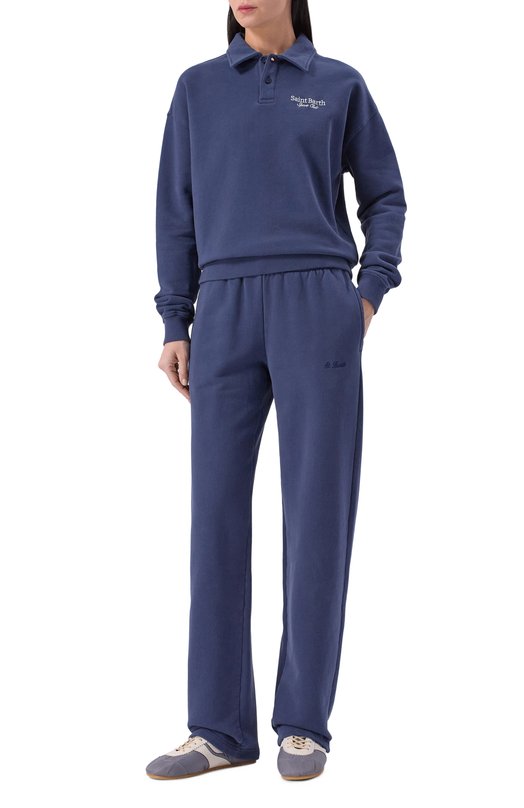 Хлопковое поло MC2 Saint Barth BENE001-02983I/BERENICE Синий  BENE001-02983I/BERENICE Фото 2