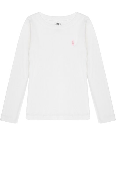 Однотонный лонгслив с логотипом бренда POLO RALPH LAUREN, арт. 312506086, фото 1