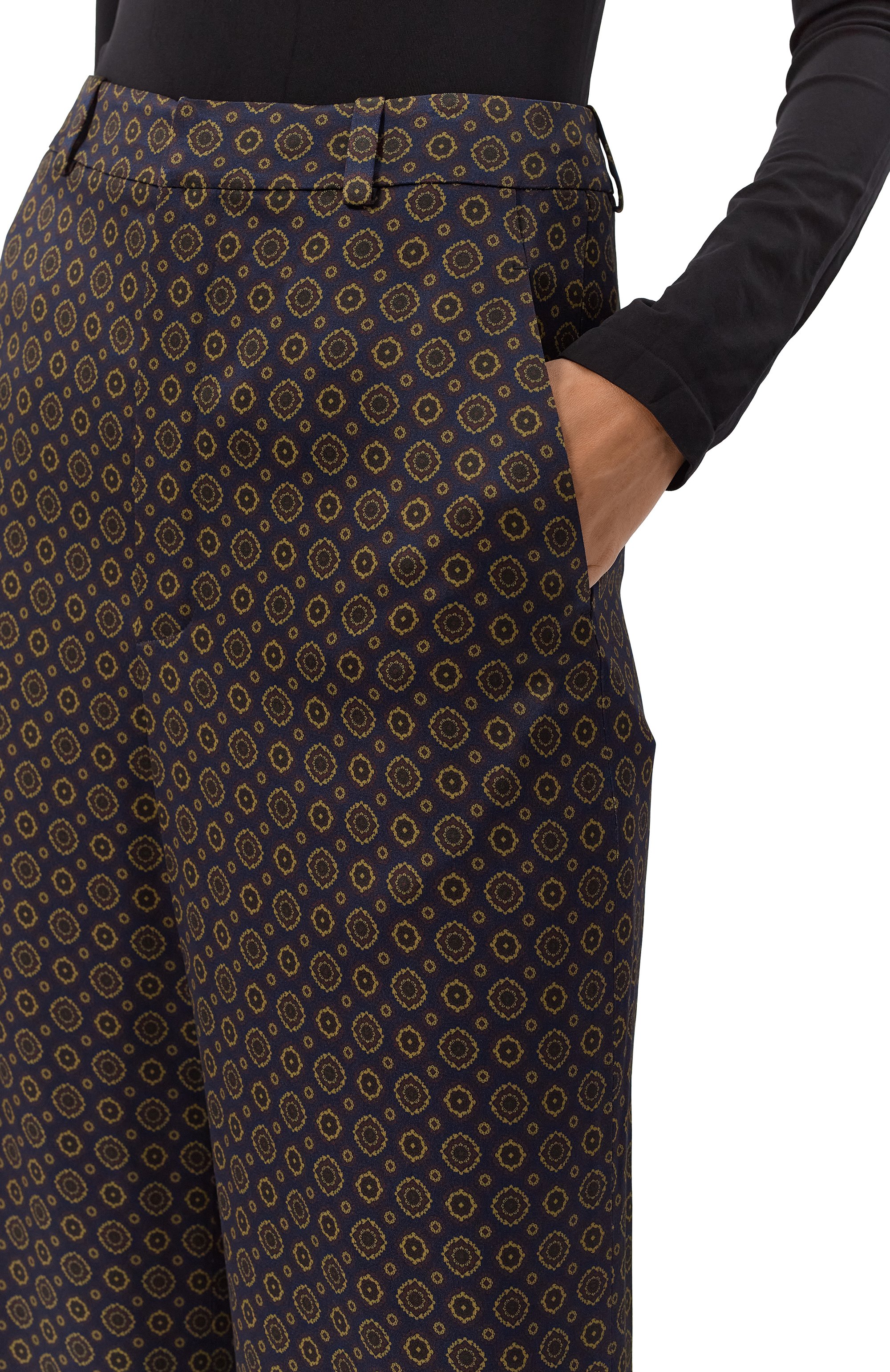 Атласные брюки SAINT LAURENT, арт. 820232/Y6K84, фото 5