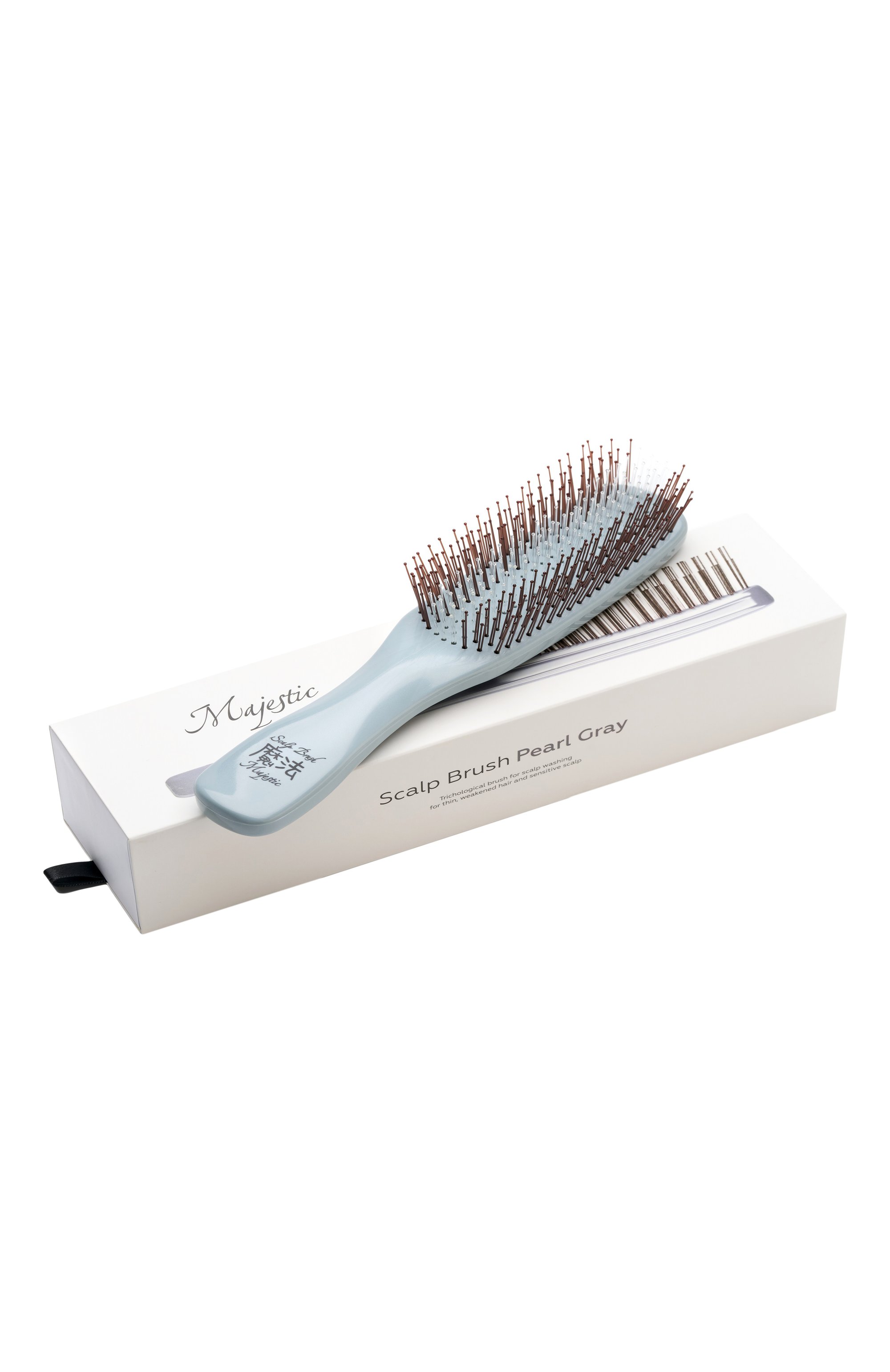 Расческа scalp brush 372 зубца, оттенок серый жемчуг MAJESTIC цвета по цене 21000 руб., арт. 4673748653027, фото 1 Расческа scalp brush 372 зубца, оттенок серый жемчуг MAJESTIC, арт. 4673748653027, фото 1