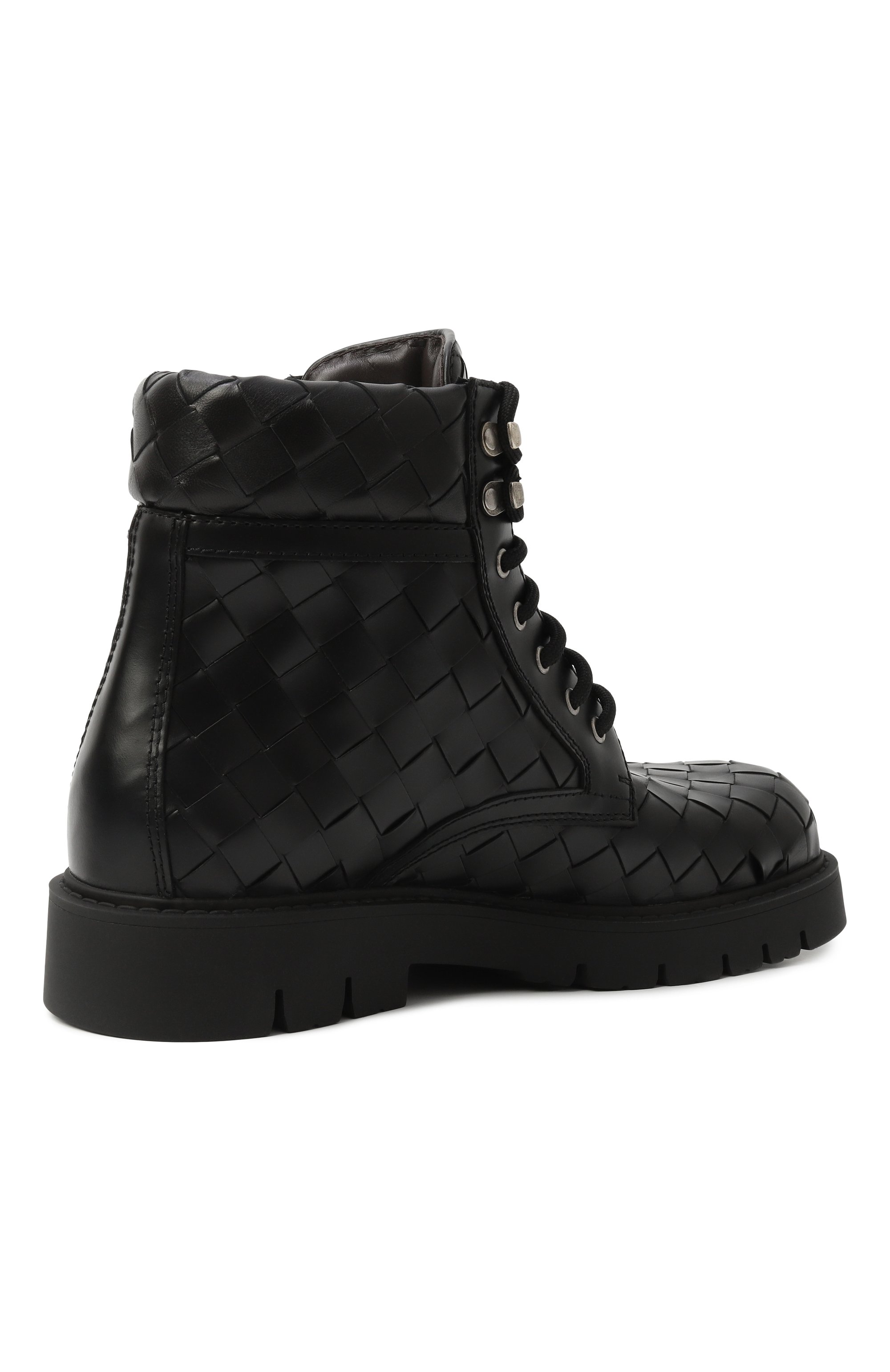 Кожаные ботинки haddock BOTTEGA VENETA черного цвета по цене 239500 руб., арт. 837876/V2WTA, фото 5 Кожаные ботинки haddock BOTTEGA VENETA, арт. 837876/V2WTA, фото 5