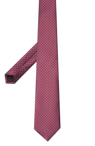 Шелковый галстук CANALI красного цвета по цене 18500 руб., арт. 18/HJ04189, фото 3 Шелковый галстук CANALI, арт. 18/HJ04189, фото 3