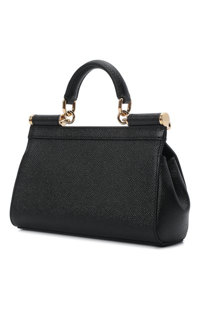 Сумка sicily small DOLCE & GABBANA черного цвета по цене 143000 руб., арт. BB7116/A1001, фото 4 Сумка sicily small DOLCE & GABBANA, арт. BB7116/A1001, фото 4