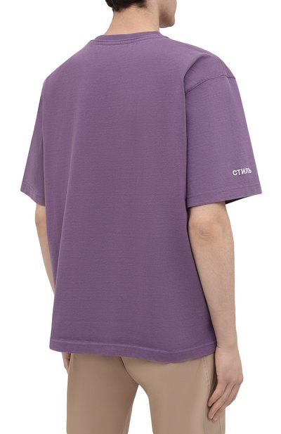 Хлопковая футболка HERON PRESTON, арт. HMAA019R21JER0013716, фото 4