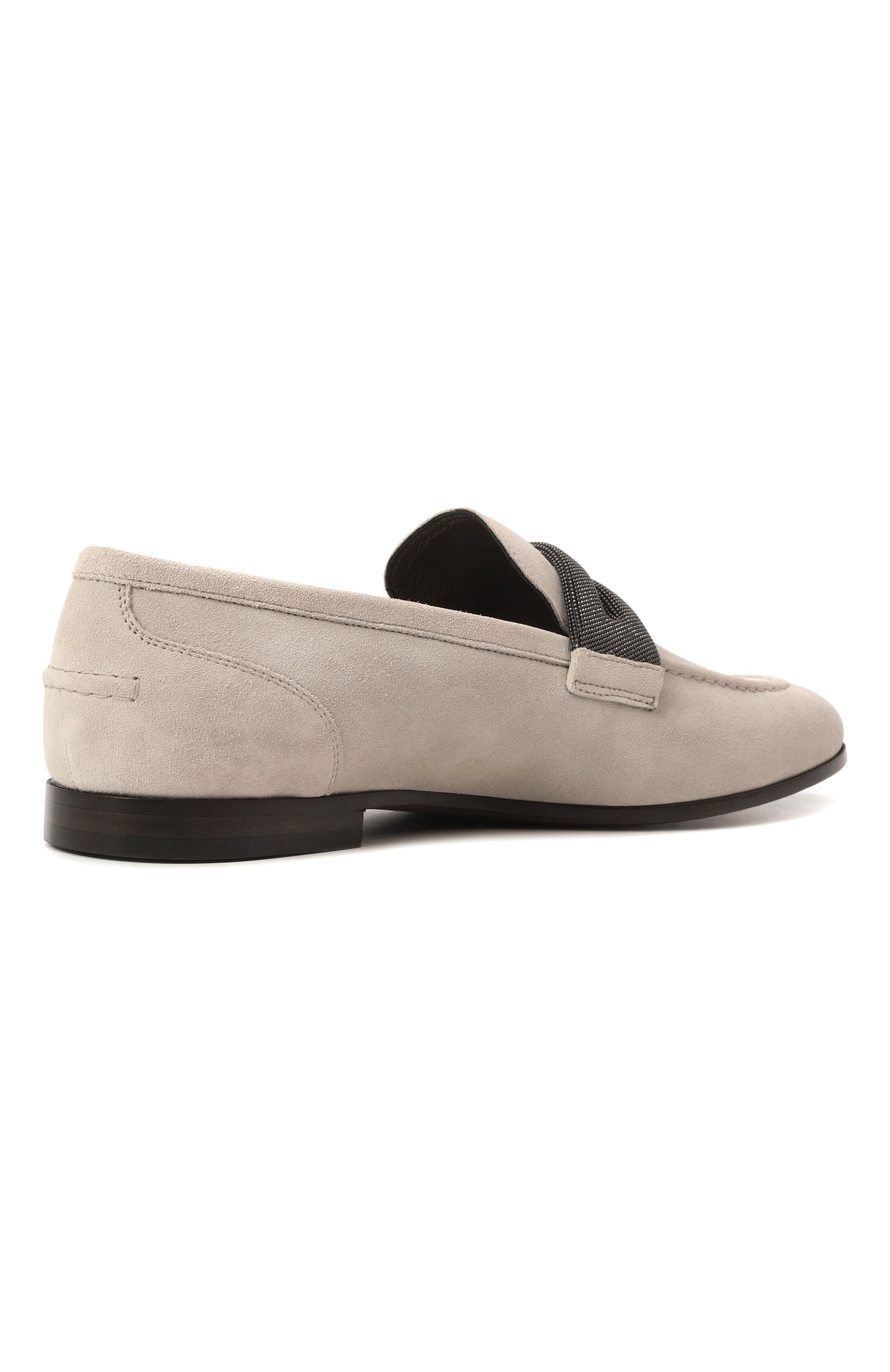 Замшевые пенни-лоферы BRUNELLO CUCINELLI светло-бежевого цвета по цене 163500 руб., арт. MZSFC2861, фото 5 Замшевые пенни-лоферы BRUNELLO CUCINELLI, арт. MZSFC2861, фото 5