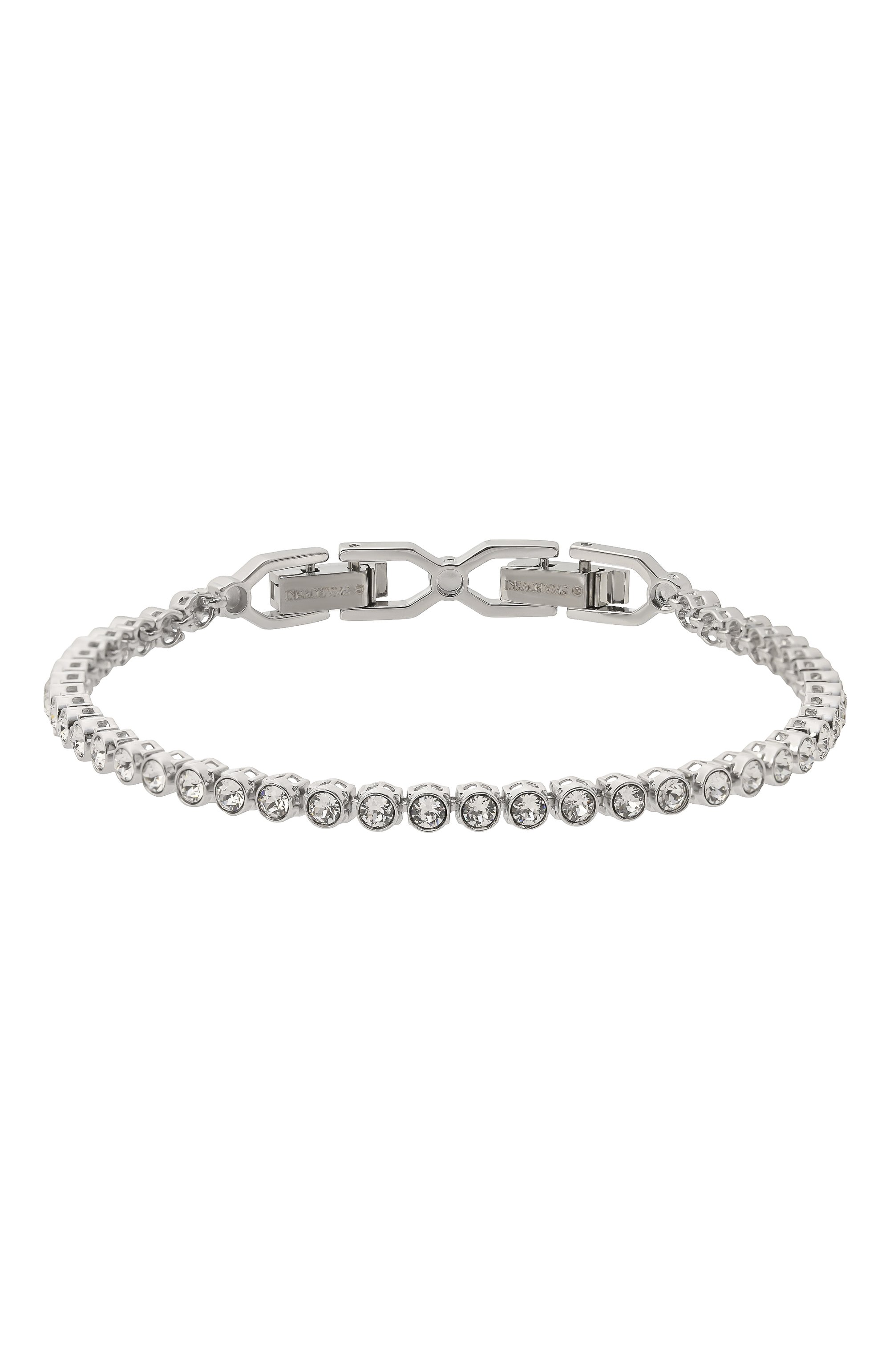 Браслет imber emily tennis SWAROVSKI серебряного цвета по цене 19850 руб., арт. 1808960, фото 1 Браслет imber emily tennis SWAROVSKI, арт. 1808960, фото 1