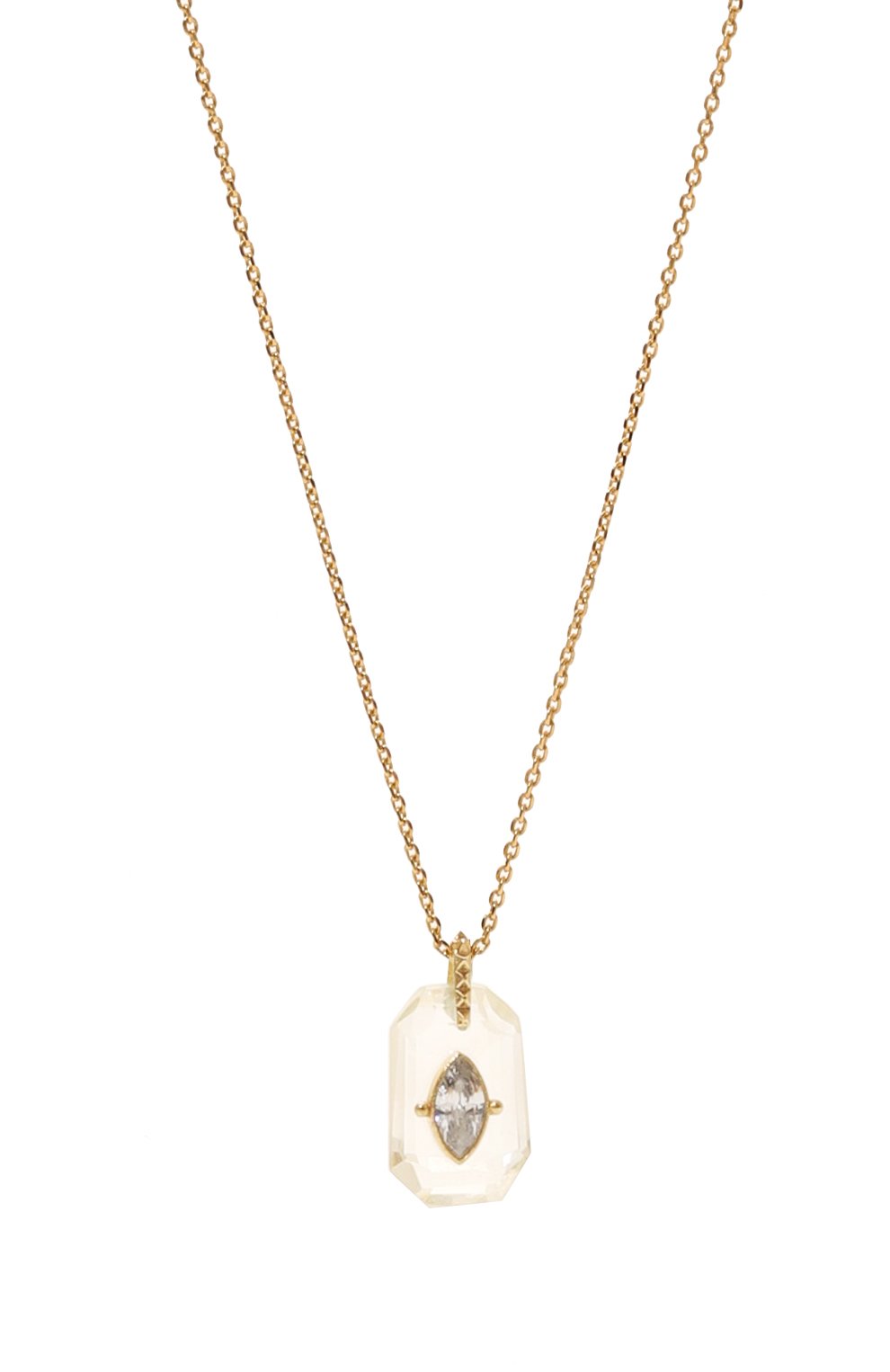 Подвеска на цепочке HANKA_IN золотого цвета по цене 15000 руб., арт. INS-LG47-CRR-CZ-0.5M, фото 3 Подвеска на цепочке HANKA_IN, арт. INS-LG47-CRR-CZ-0.5M, фото 3