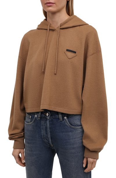 Худи из шерсти и кашемира PRADA, арт. 39533-1ZCF-F0040-212, фото 3