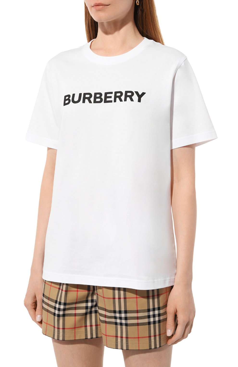 Хлопковая футболка BURBERRY, арт. 8056724, фото 3