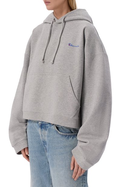 Хлопковое худи vetements x champion VETEMENTS серого цвета по цене 109500 руб., арт. MH27HD223G, фото 3 Хлопковое худи vetements x champion VETEMENTS, арт. MH27HD223G, фото 3