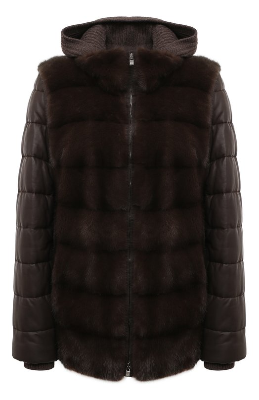 

Комбинированная куртка Loro Piana, Коричневый