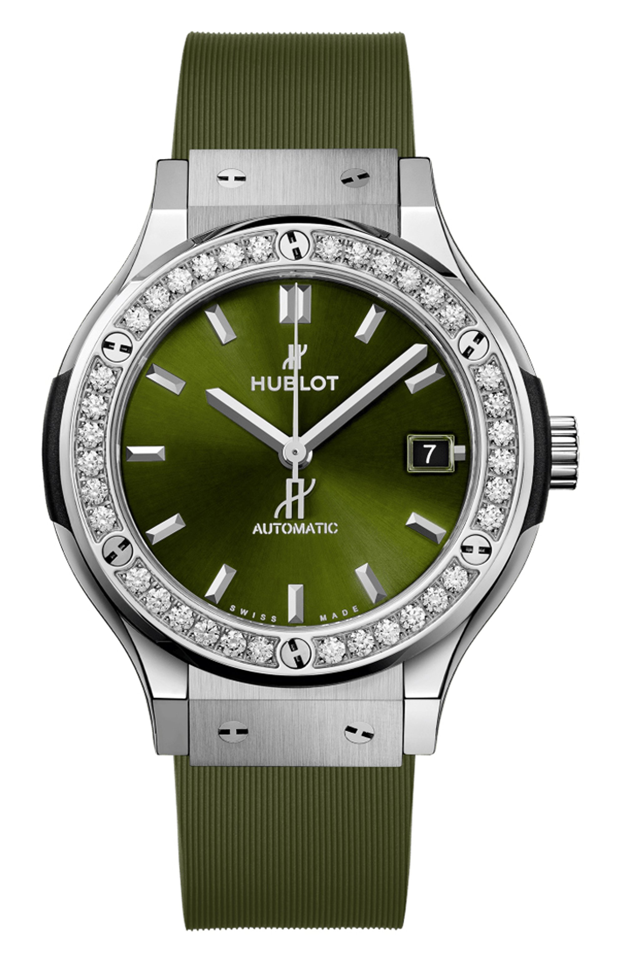 Часы titanium green diamonds HUBLOT, арт. 565.NX.8970.RX.1204, фото 1