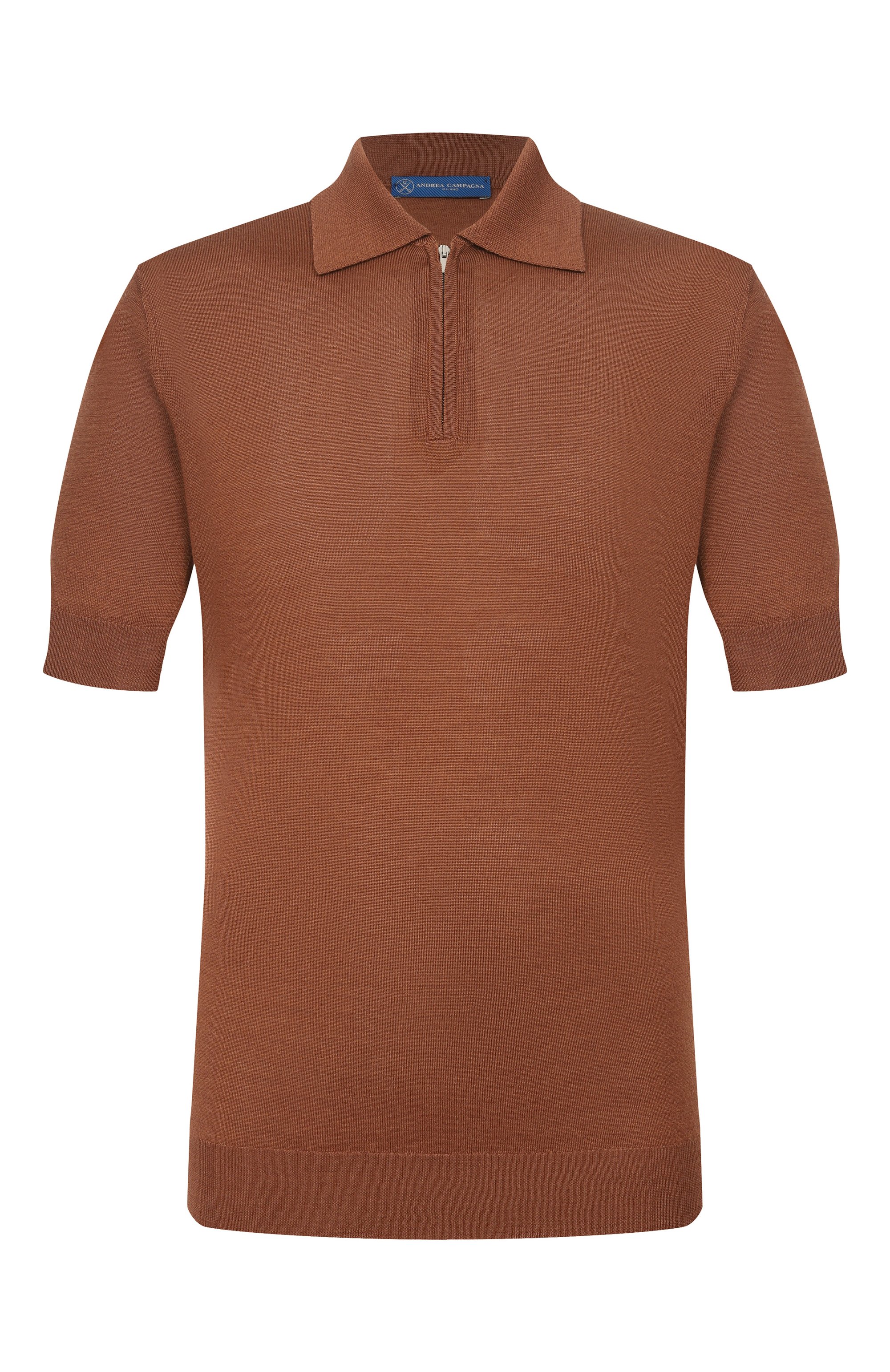 Поло из шерсти и шелка ANDREA CAMPAGNA, арт. PZ1MC/LSC18R, фото 1