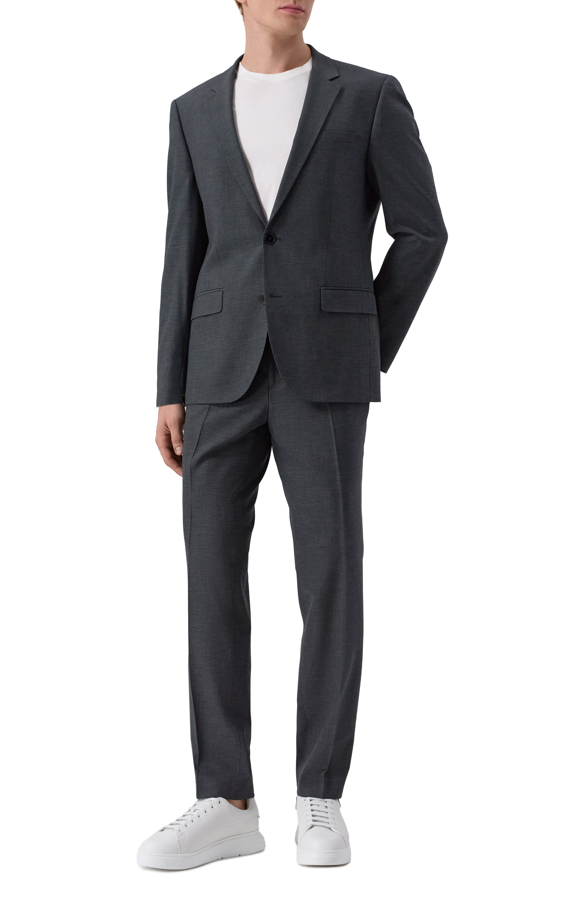 Кожаные кеды EMPORIO ARMANI, арт. X4X264/XF768, фото 2