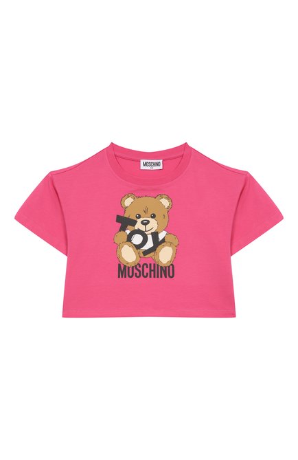 Хлопковая футболка MOSCHINO, арт. HDM060/LBA00/4-8