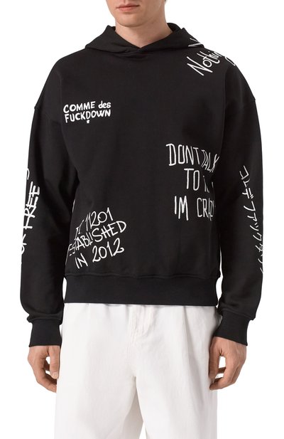 Хлопковое худи COMME DES FUCKDOWN, арт. CFABM01550, фото 3