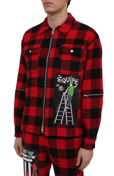 Куртка DIEGO VENTURINO красного цвета по цене 29700 руб., арт. FW21-DV CMC FZ-REDECF, фото 3 Куртка DIEGO VENTURINO, арт. FW21-DV CMC FZ-REDECF, фото 3