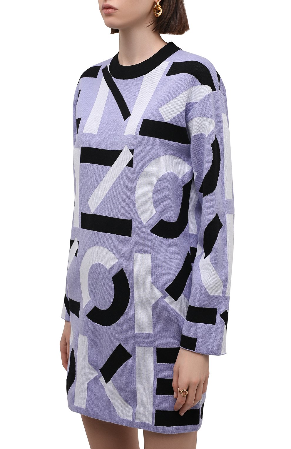 Платье KENZO сиреневого цвета по цене 42850 руб., арт. FC52R06913SB, фото 3 Платье KENZO, арт. FC52R06913SB, фото 3