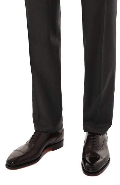 Кожаные оксфорды adrian SANTONI, арт. MCAG18885MC3HVSY, фото 3