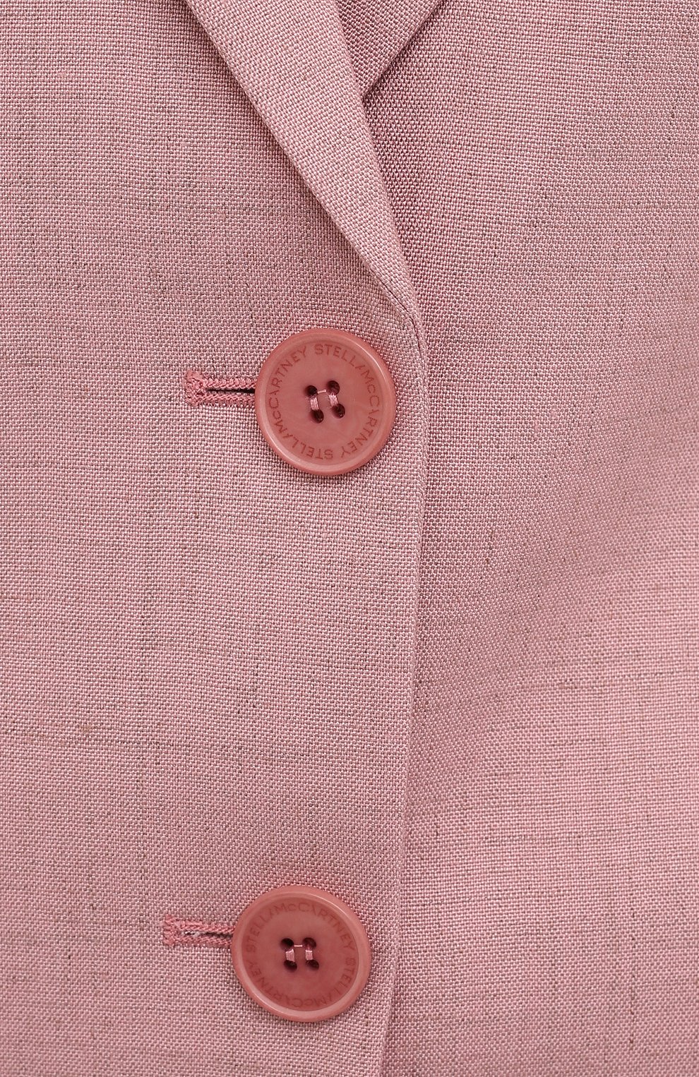 Жакет из вискозы и льна STELLA MCCARTNEY розового цвета по цене 134000 руб., арт. 603171/SMB61, фото 5 Жакет из вискозы и льна STELLA MCCARTNEY, арт. 603171/SMB61, фото 5