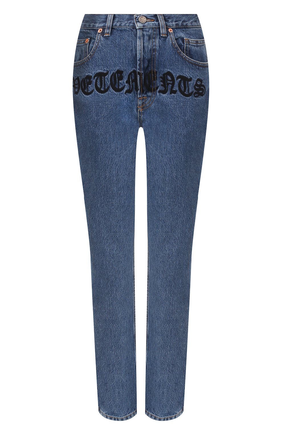 Джинсы VETEMENTS голубого цвета по цене 121000 руб., арт. SS20PA327 2801/W/BLUE, фото 1 Джинсы VETEMENTS, арт. SS20PA327 2801/W/BLUE, фото 1