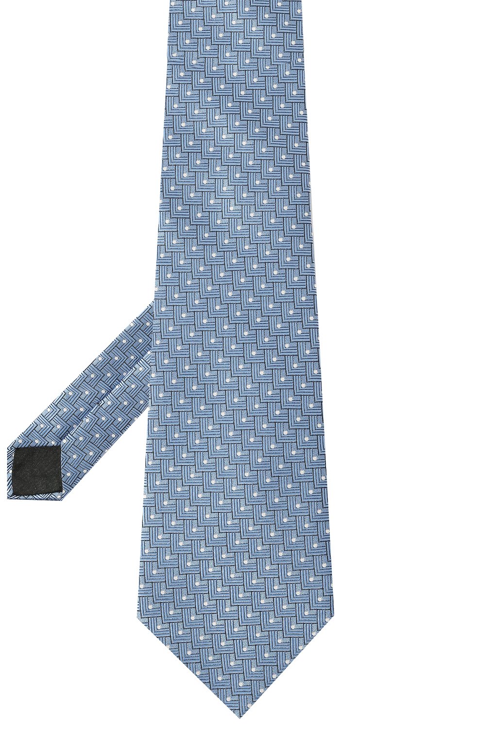 Шелковый галстук LANVIN голубого цвета по цене 15000 руб., арт. TIE/2068, фото 3 Шелковый галстук LANVIN, арт. TIE/2068, фото 3