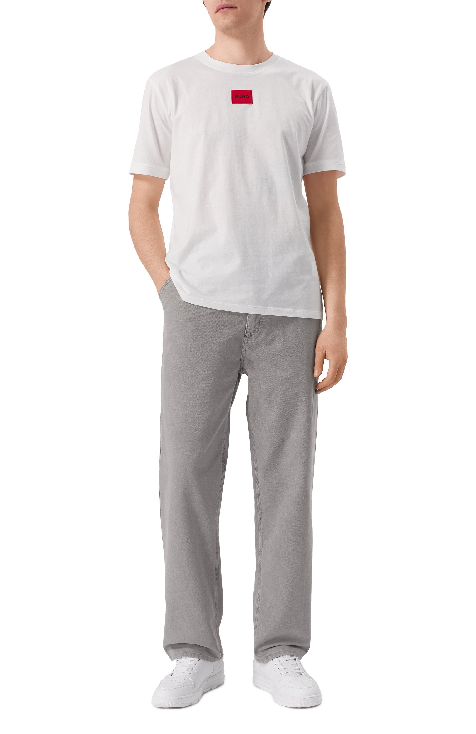 Хлопковая футболка HUGO, арт. 50447978, фото 2