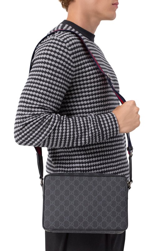 Сумка GG Black medium Gucci 822072/FADJA Серый  822072/FADJA Фото 2