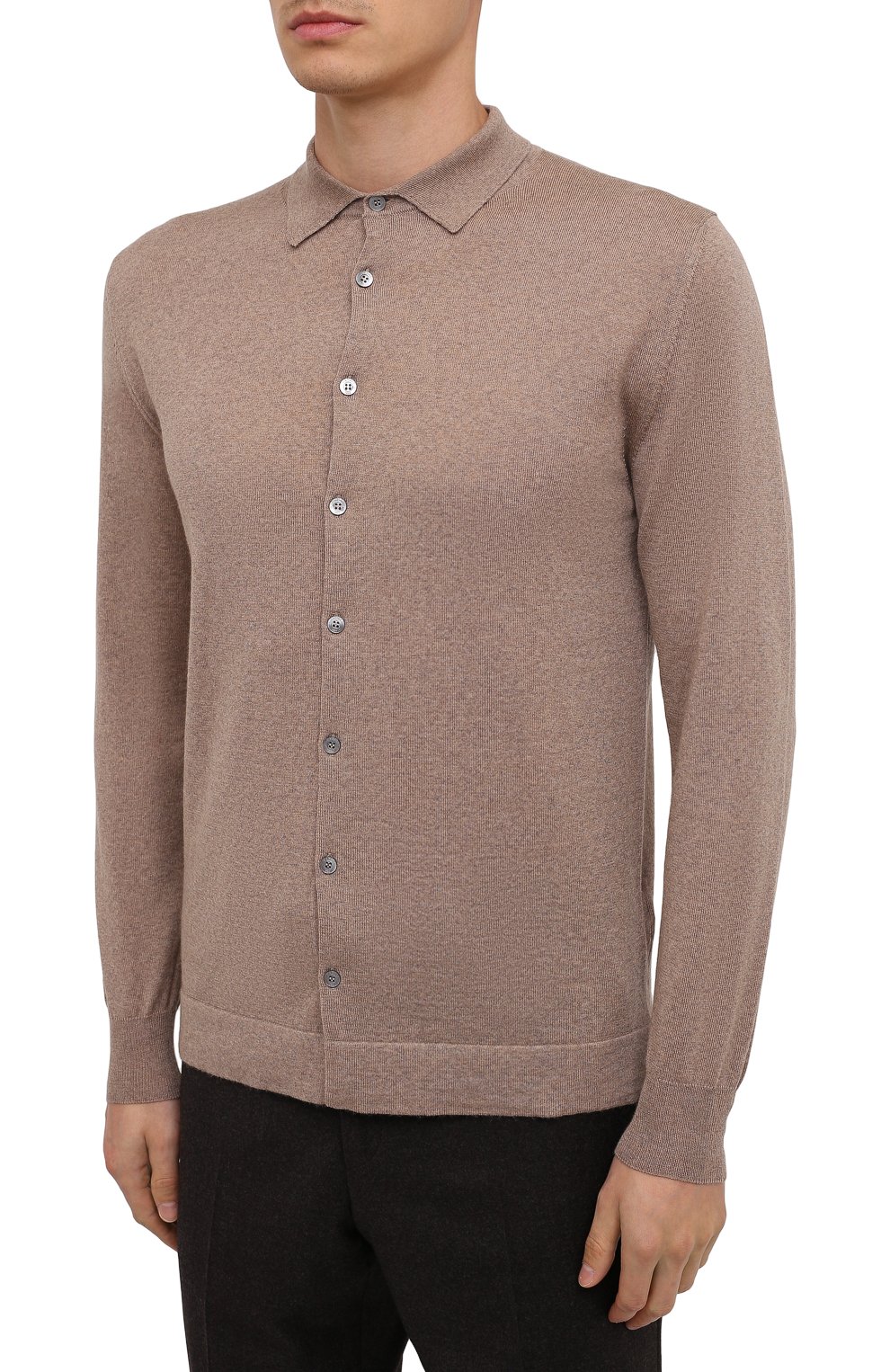 Шерстяная рубашка CANALI бежевого цвета по цене 28800 руб., арт. C0761/MK00077, фото 3 Шерстяная рубашка CANALI, арт. C0761/MK00077, фото 3