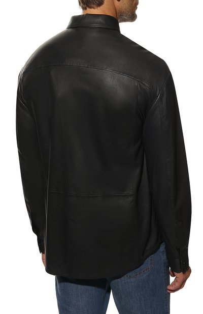 Кожаная рубашка GIORGIO ARMANI, арт. ISC01P/ISP11, фото 4