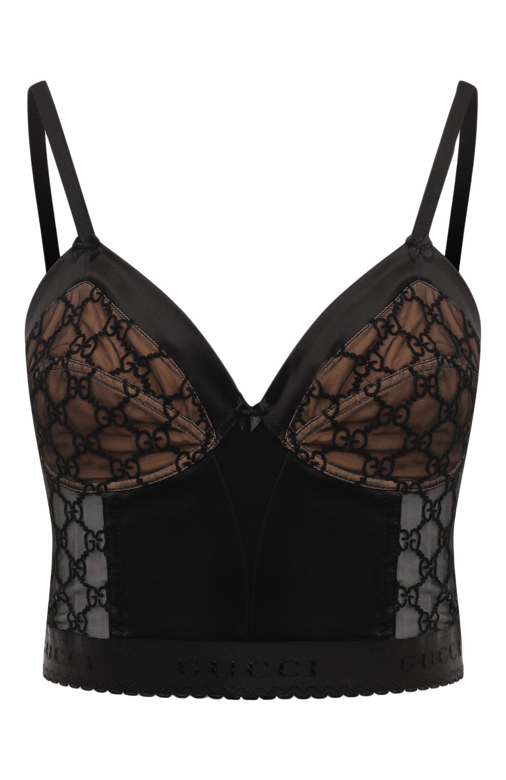 Шелковый корсет GUCCI черного цвета по цене 163500 руб., арт. 712896/XUAFF, фото 1 Шелковый корсет GUCCI, арт. 712896/XUAFF, фото 1