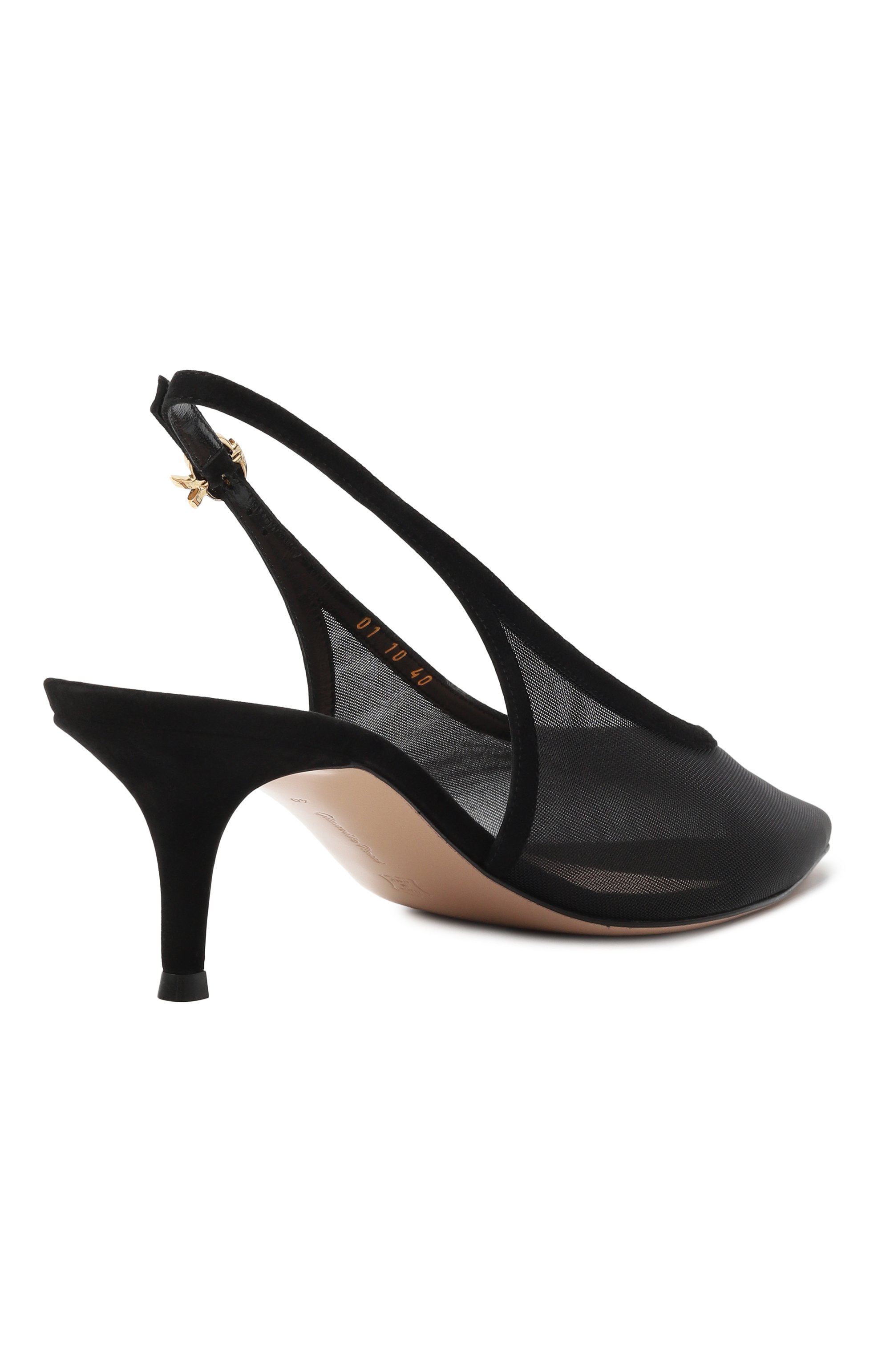 Комбинированные туфли robbie 55 GIANVITO ROSSI, арт. G95587.55RIC.0XCNENE, фото 5