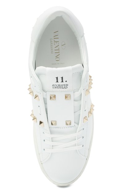 Кожаные кеды rockstud untitled VALENTINO, арт. ZW2S0A01/BHS, фото 5