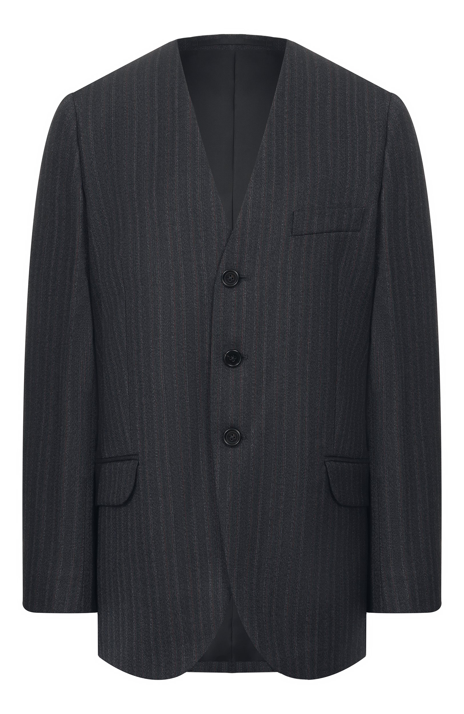 Шерстяной жакет JIL SANDER темно-синего цвета по цене 393000 руб., арт. J02BN0261/J40334, фото 1 Шерстяной жакет JIL SANDER, арт. J02BN0261/J40334, фото 1