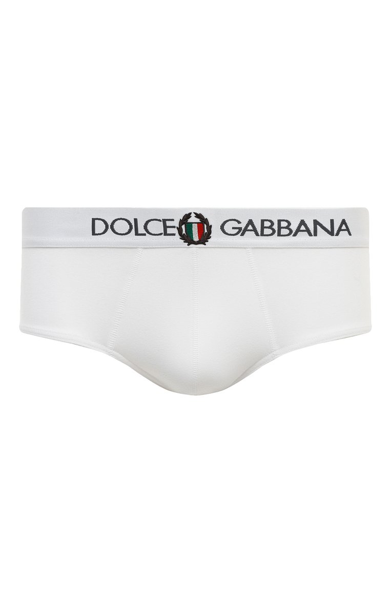 Мужские хлопковые хипсы DOLCE & GABBANA белого цвета, арт. N3A03J/FUECG | Фото 1 (Статус проверки: Проверена категория; Материал внешний: Хлопок; Кросс-КТ: бельё; Мужское Кросс-КТ: Трусы; Нос: Не проставлено; Ювелирные украшения: Назначено; Трусы М: Хипсы)