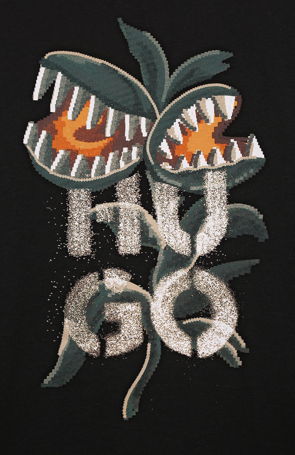 Хлопковый лонгслив HUGO черного цвета по цене 6740 руб., арт. G00155, фото 3 Хлопковый лонгслив HUGO, арт. G00155, фото 3